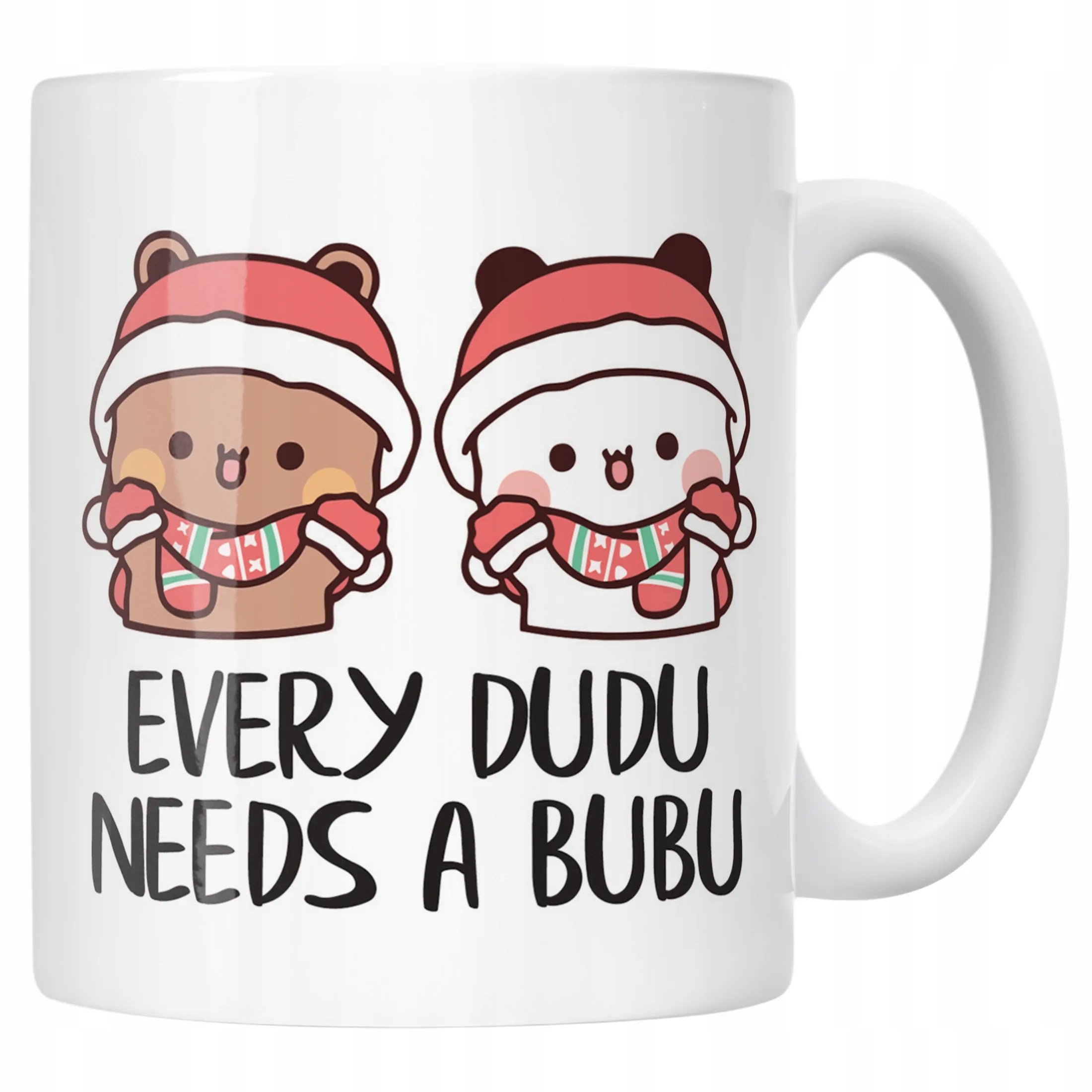 Kubek Ceramiczny Świąteczny Bubu Dudu Boże Narodzenie Mikołajki Prezent