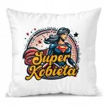 Poduszka 38x38cm Dzień Kobiet Prezent Dla Kobiety Super Kobieta