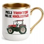 Kubek Premium Złoty Rolnik Dla Rolnika Traktor Zabawny Prezent