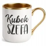 Kubek Premium Złoty Kubek Szefa Dla Szefa Prezent Praca
