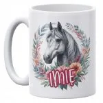 Kubek ceramiczny personalizowany 330 ml Z Koniem Koń Na Prezent Dla Dzieci