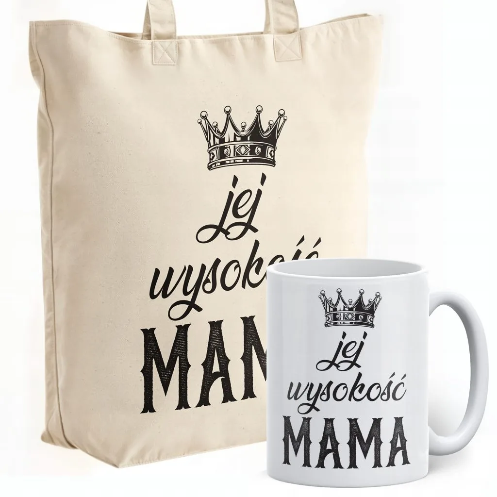 Zestaw Kubek + Torba Premium Dzień Matki Dla Mamy Prezent Upominek