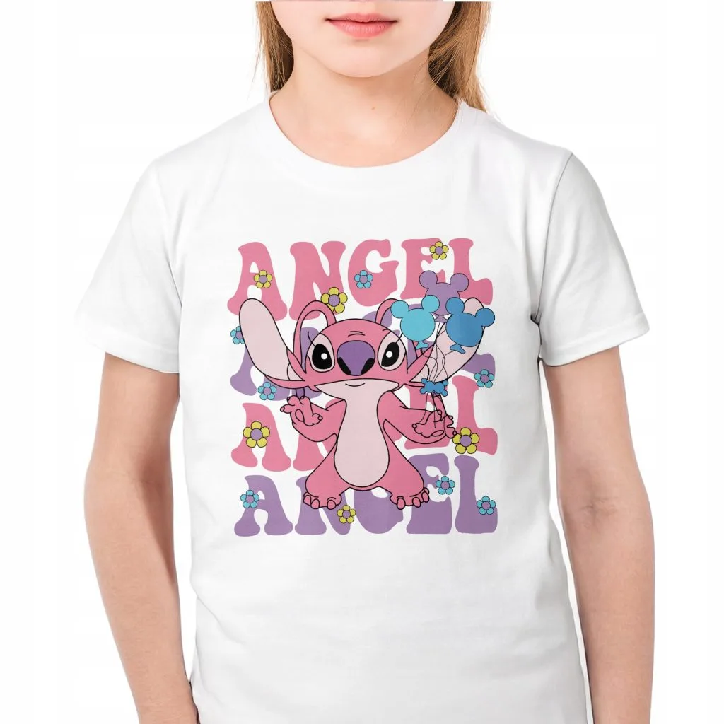Koszulka biała dziecięca Stitch Lilo i Stich Dla Fanów