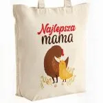 Torba bawełniana premium na zakupy Dzień Matki Prezent Najlepsza Mama