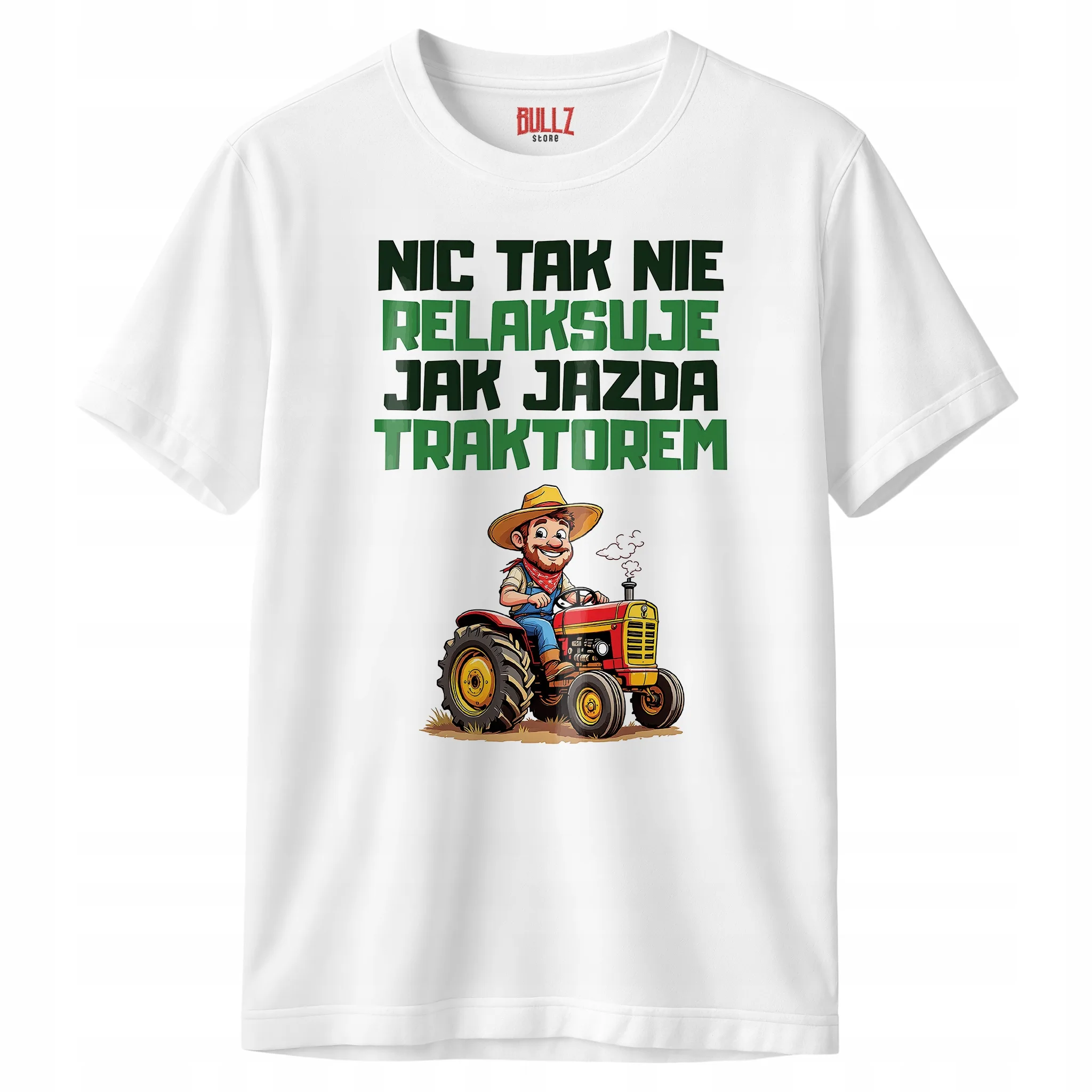 Koszulka biała męska Dla Rolnika Zabawny Prezent Upominek