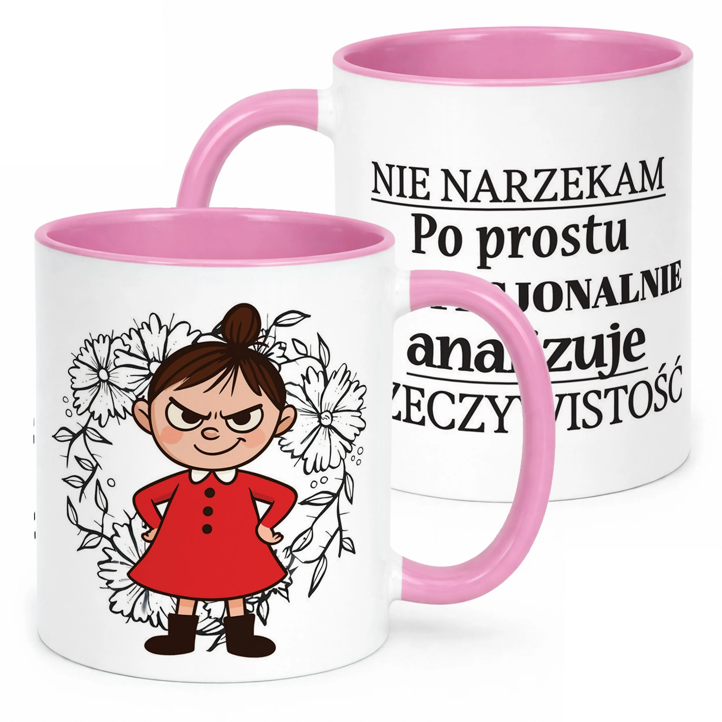 Kubek Różowy Dzień Kobiet Dla Kobiety Dziewczyny Prezent Upominek