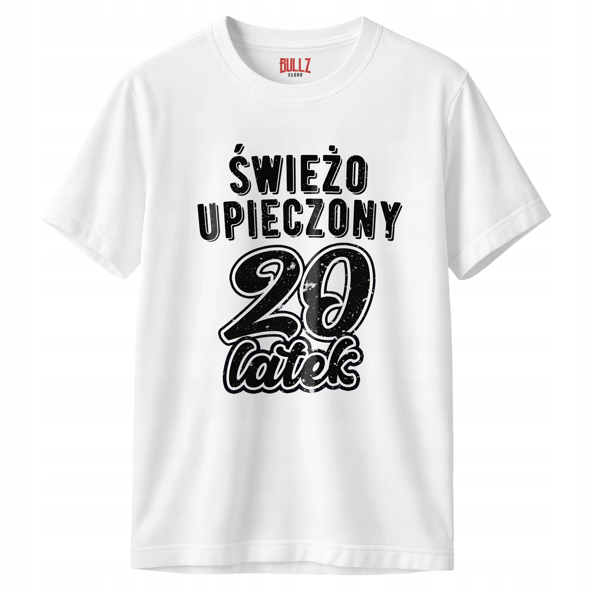 Koszulka biała męska Świeżo Upieczony 20 Urodziny Prezent