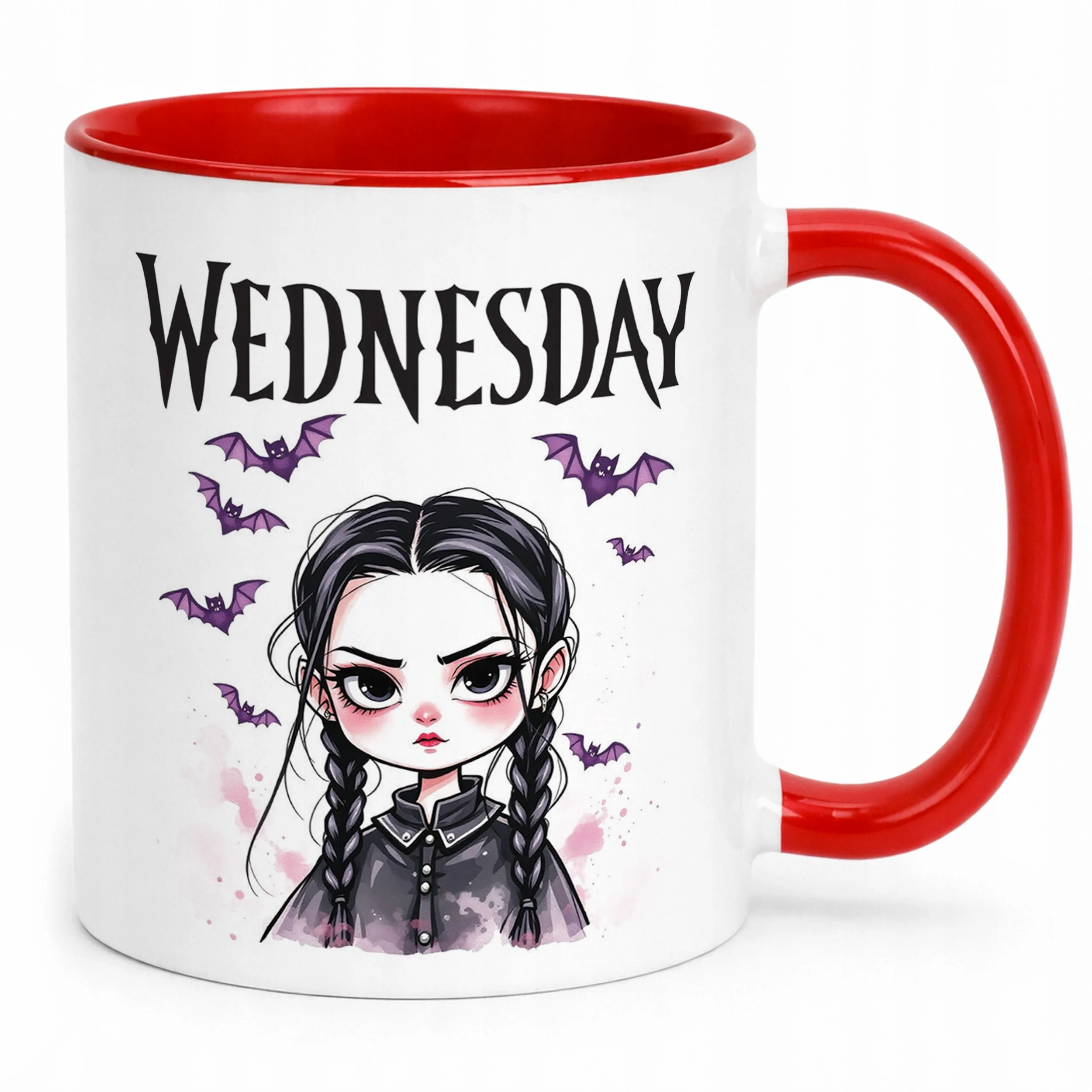 Kubek ceramiczny Nevermore Wednesday Addams Dla Fanów Prezent