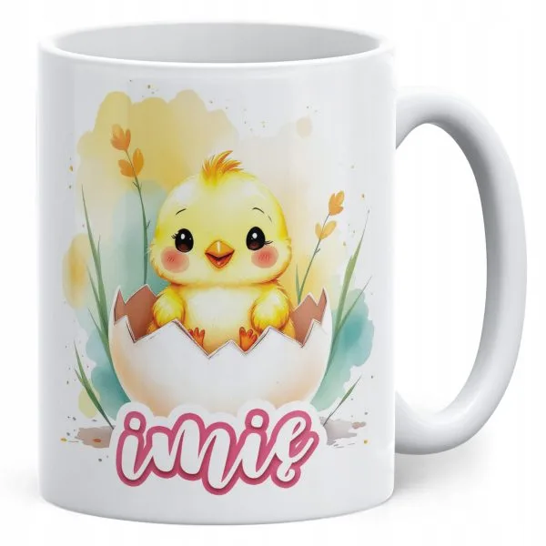 Kubek ceramiczny Wielkanocny Personalizowany Z okazji Świąt Wielkanocnych