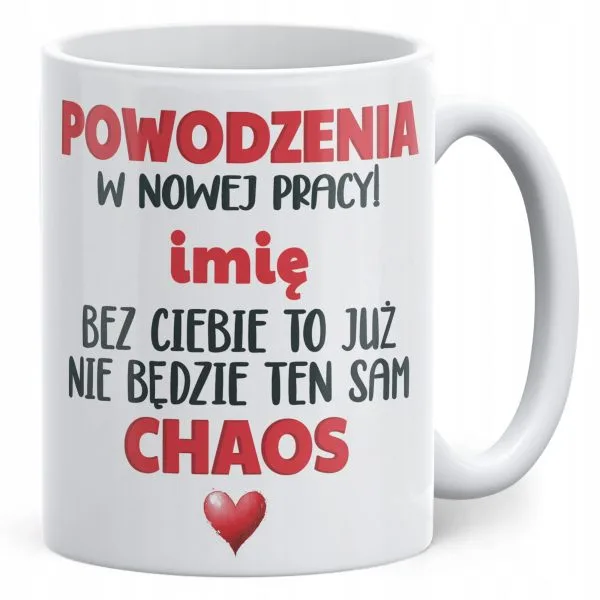 Kubek ceramiczny Personalizowany Pożeganie Odejście z Pracy Prezent