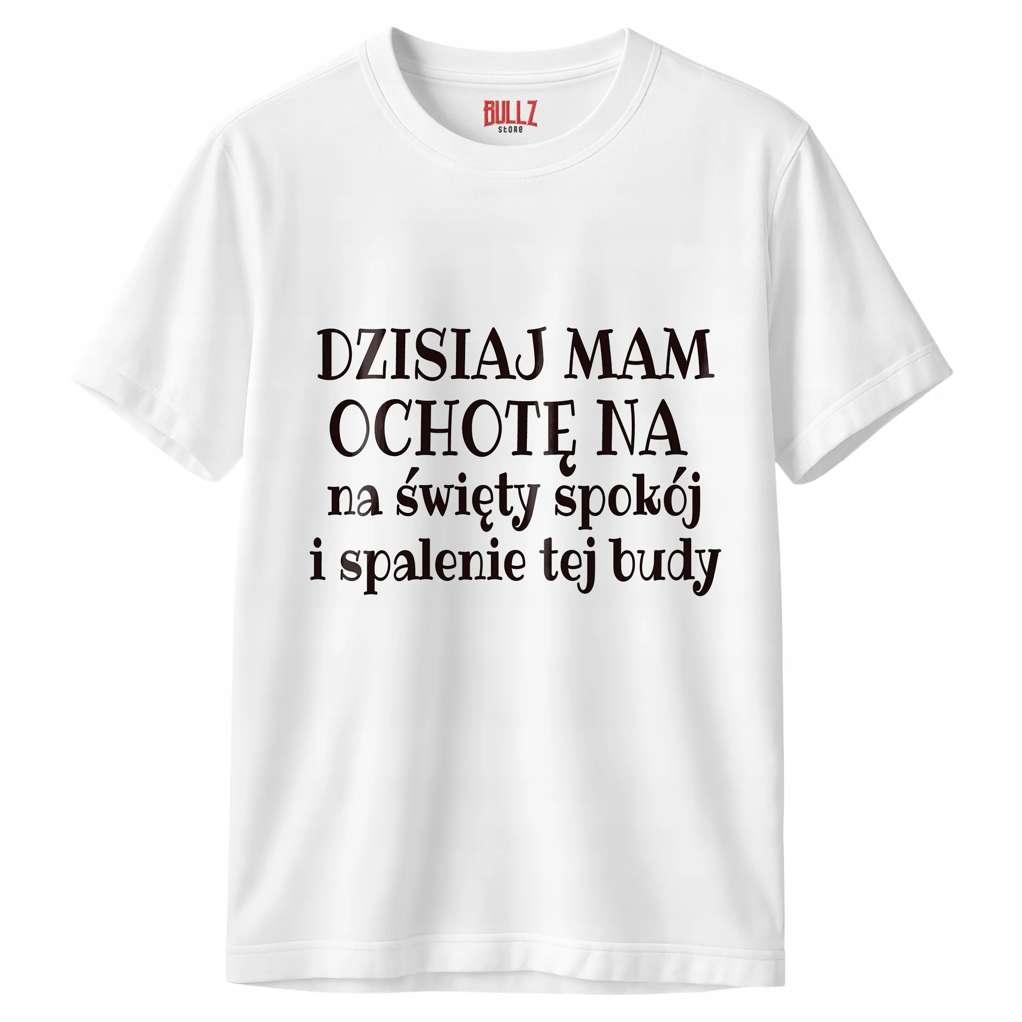 Koszulka biała męska Dziś Mam Ochotę Na Święty Spokój