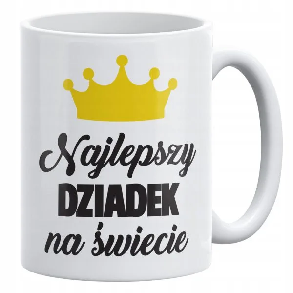 Kubek ceramiczny 330 ml Na Dzień Dziadka Prezent Upominek Najlepszy Dziadek