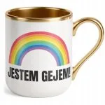 Kubek Premium Złoty I’M GAY Tęcza LGBT Jestem Gejem Prezent
