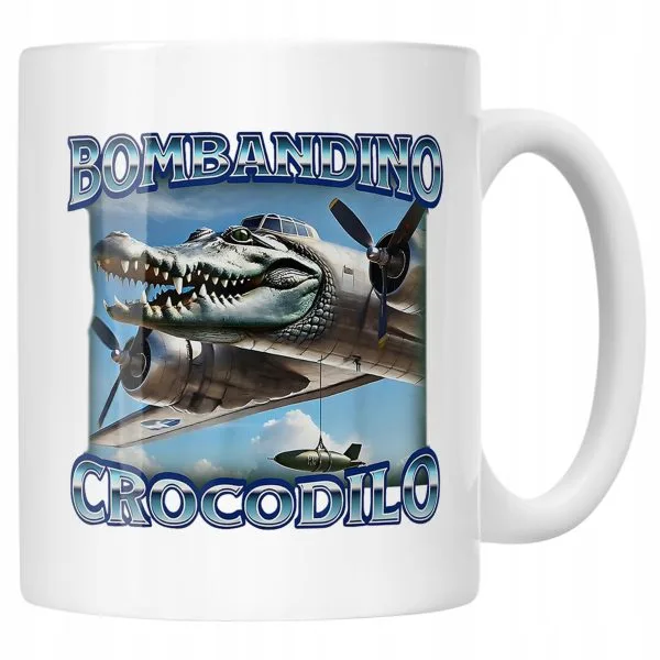 Kubek ceramiczny Bombardino Crocodilo viral tiktok brainrot