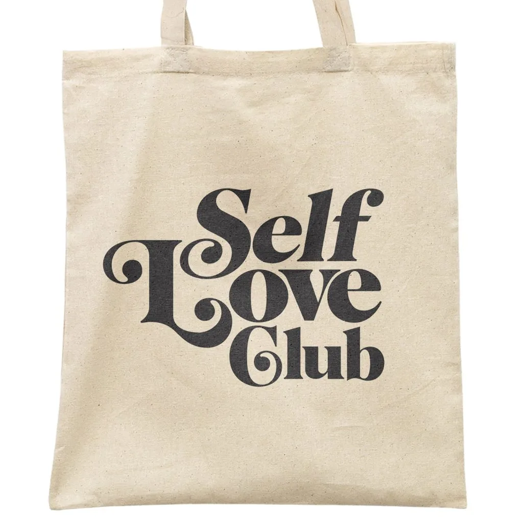 Torba bawełniana na zakupy Self Love Club Minimalizm Miłość Samoakceptacja