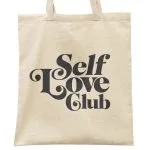 Torba bawełniana na zakupy Self Love Club Minimalizm Miłość Samoakceptacja