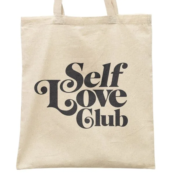 Torba bawełniana na zakupy Self Love Club Minimalizm Miłość Samoakceptacja