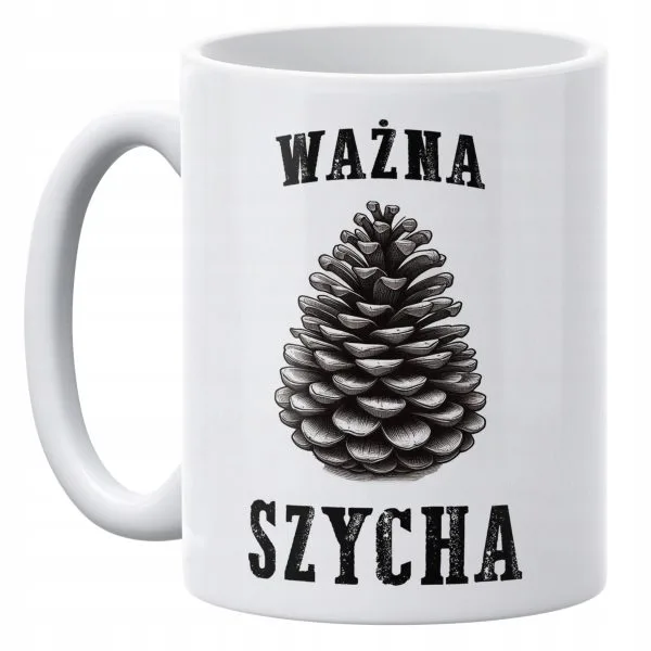 Kubek ceramiczny 330 ml Ważna Szycha Zabawny Prezent Upominek