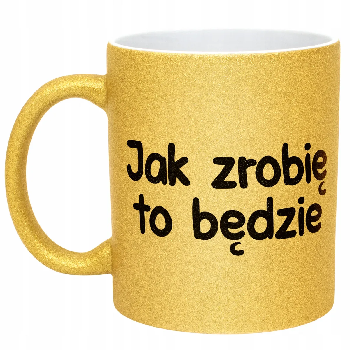 Złoty Kubek Brokatowy Jak Zrobię To Będzie Zabawny Prezent