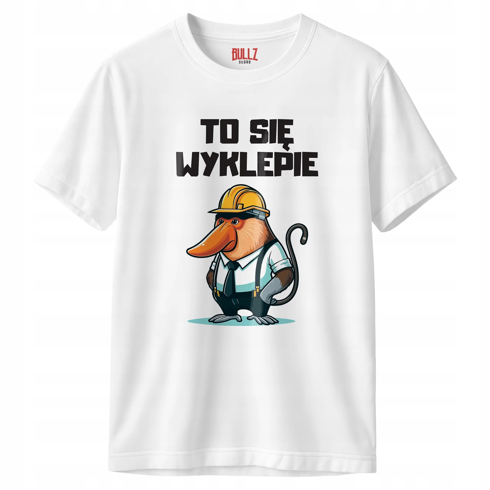 Koszulka biała męska To Się Wyklepie Zabawny Prezent