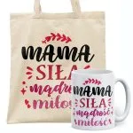 Zestaw Kubek + Torba Dzień Matki Dla Mamy Prezent Upominek