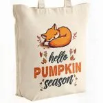 Torba bawełniana premium Jesień Hello Pumpkin Dynia Prezent