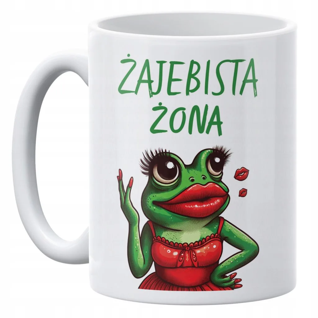 Kubek ceramiczny 330 ml Żajebista Żona Prezent Dla Kobiety Upominek
