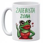 Kubek ceramiczny 330 ml Żajebista Żona Prezent Dla Kobiety Upominek