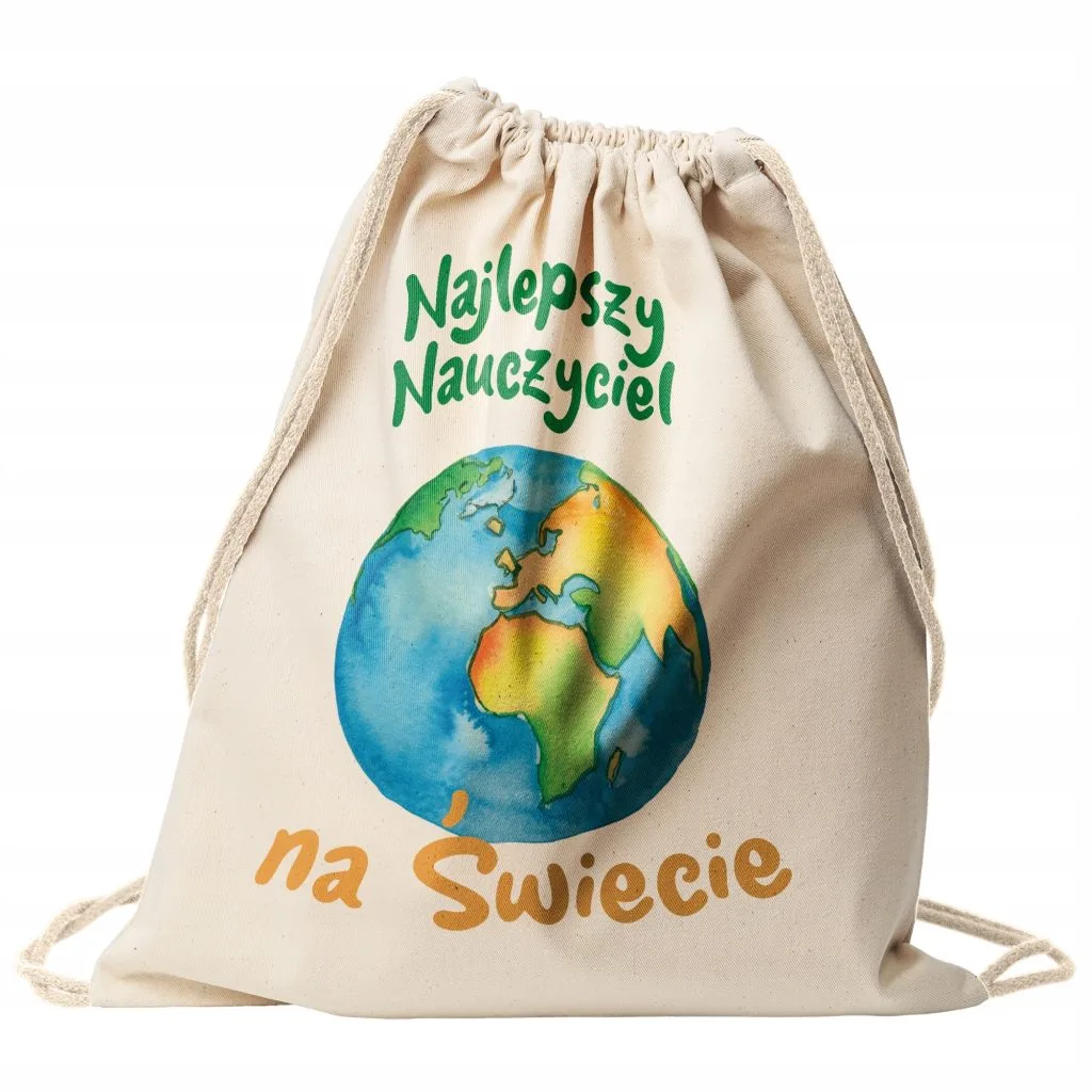 Plecak bawełniany super prezent na dzień nauczyciela
