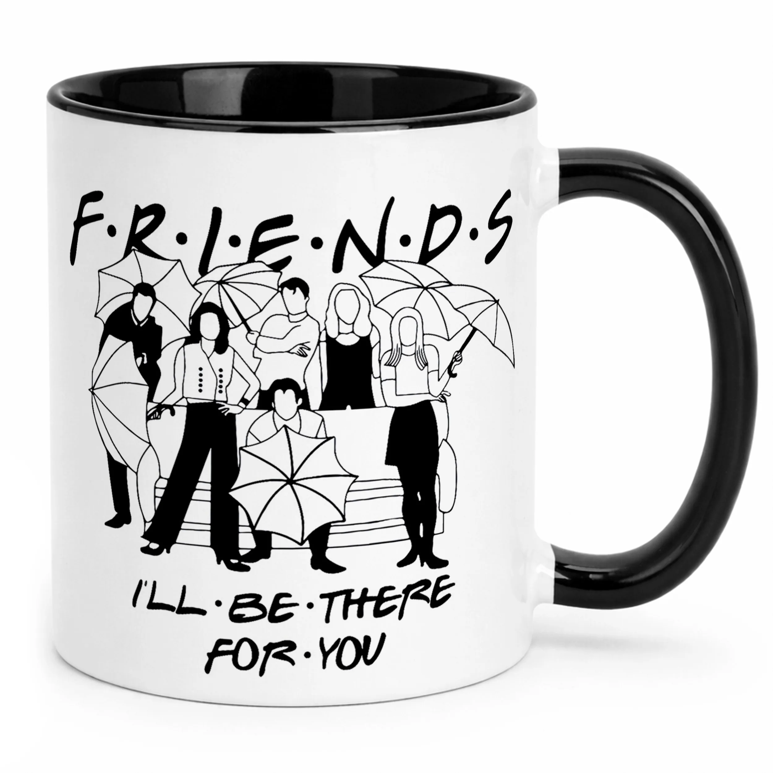 Kubek Czarny Friends Przyjaciele Dla Fanów Serialu Prezent Upominek