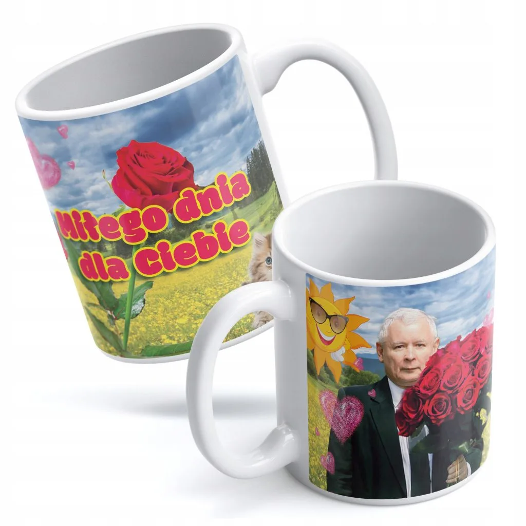Kubek Prezes Kaczyński PIS Miłego Dnia