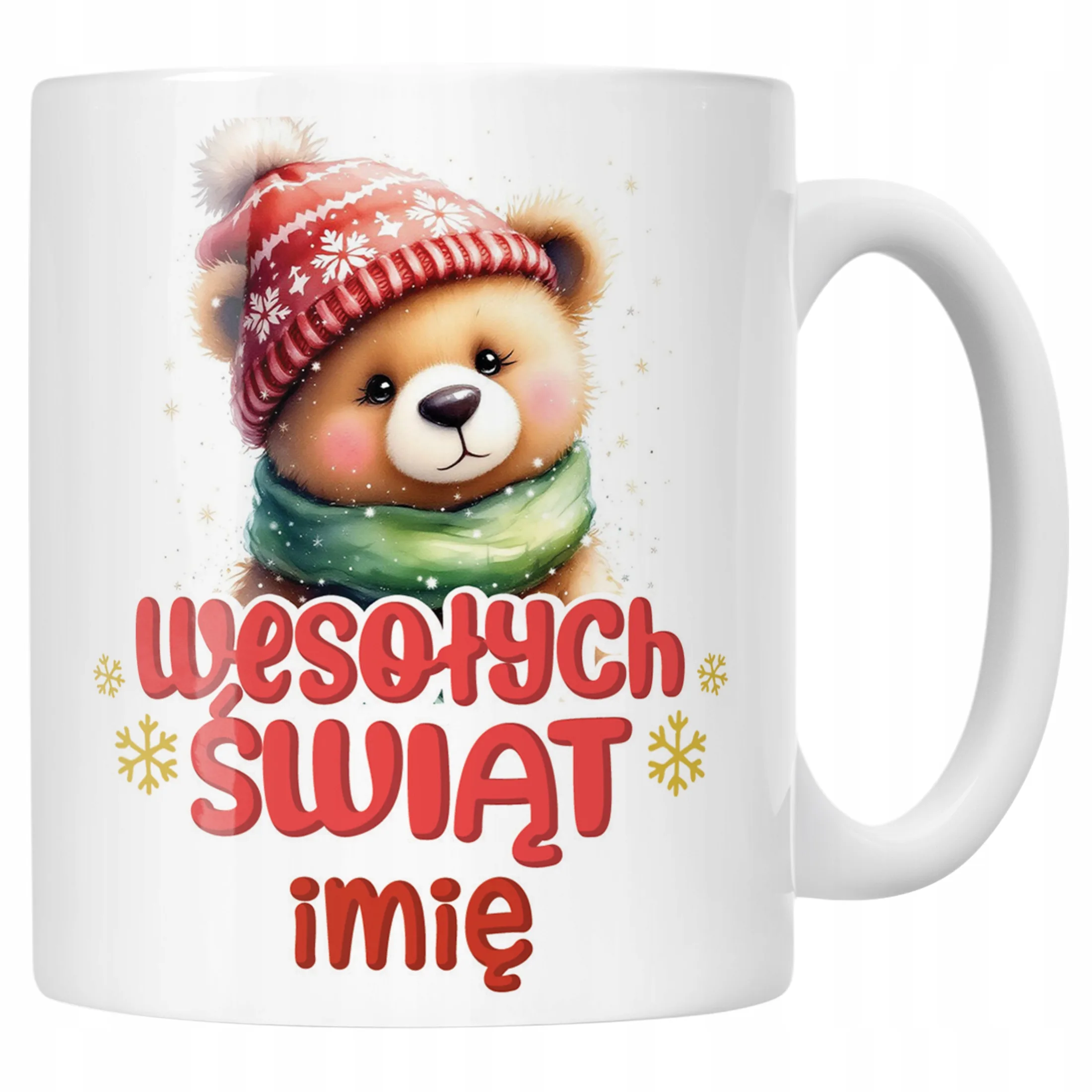 Kubek Ceramiczny Personalizowany Świąteczny Boże Narodzenie Prezent