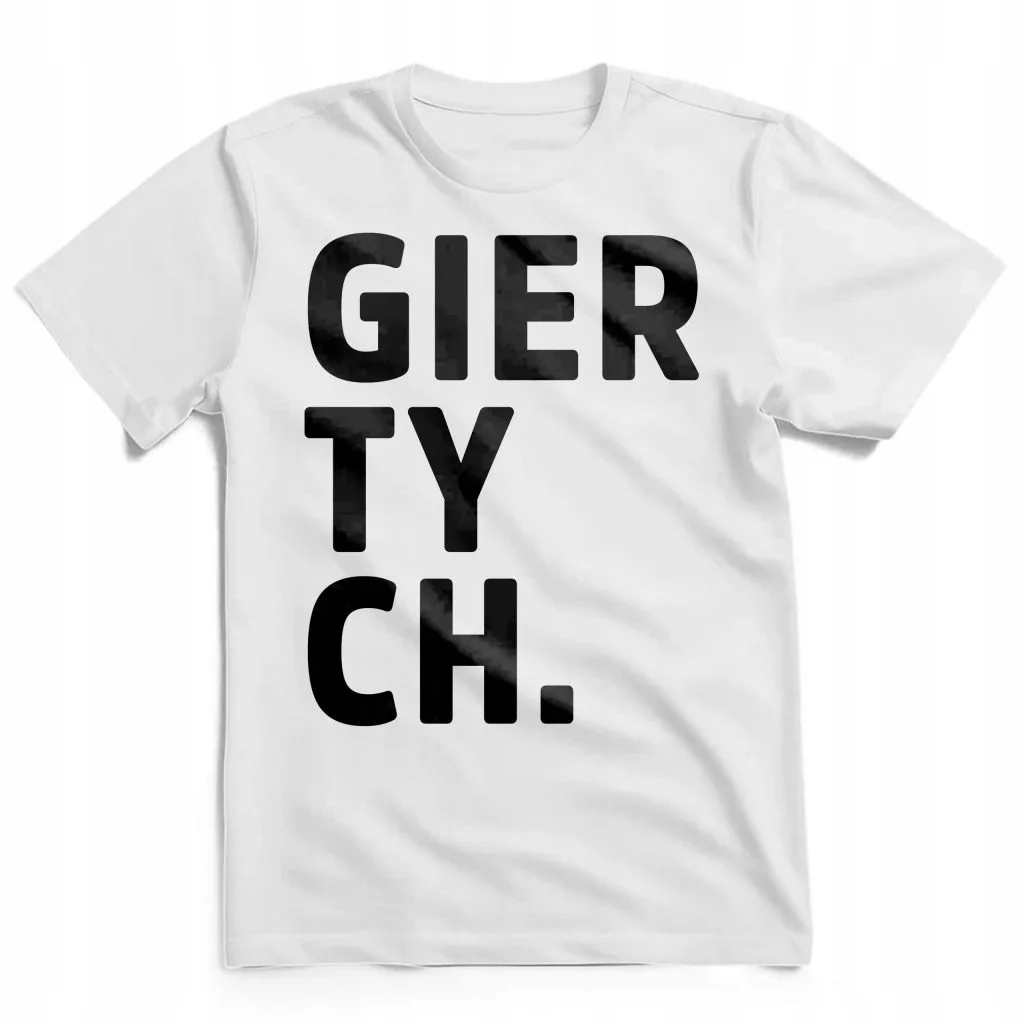 Koszulka męska biała Giertych. Roman Giertych polityka