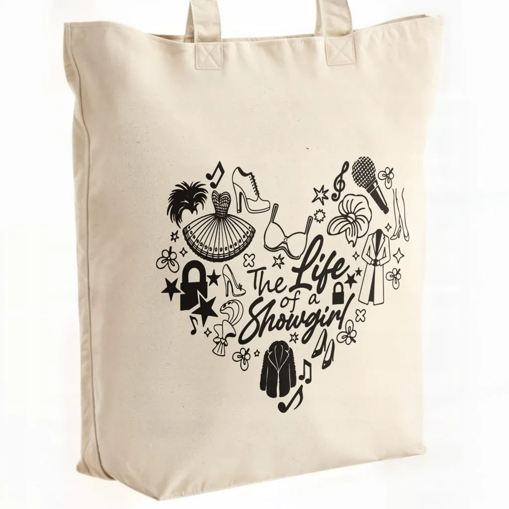 Torba bawełniana premium na zakupy Taylor Swift The Life Of A Showgirl