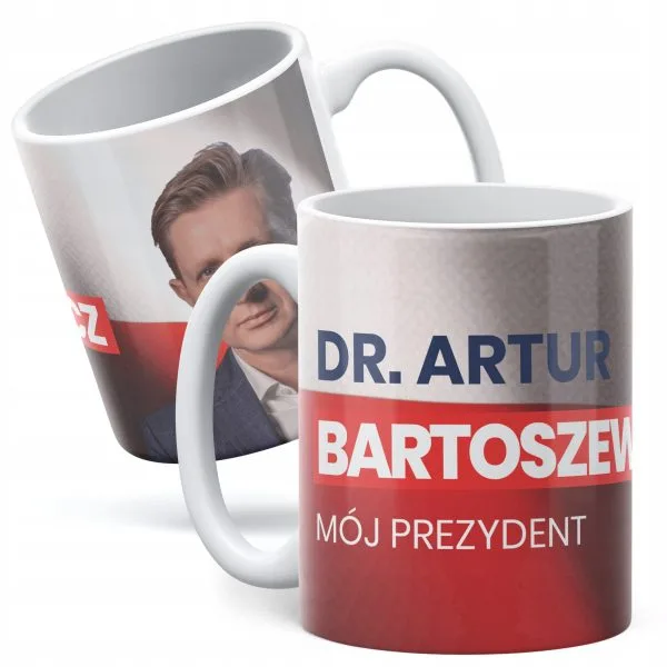 Kubek ceramiczny Dr.Artur Bartoszewicz Mój Prezydent #Bartoszewicz2025 777