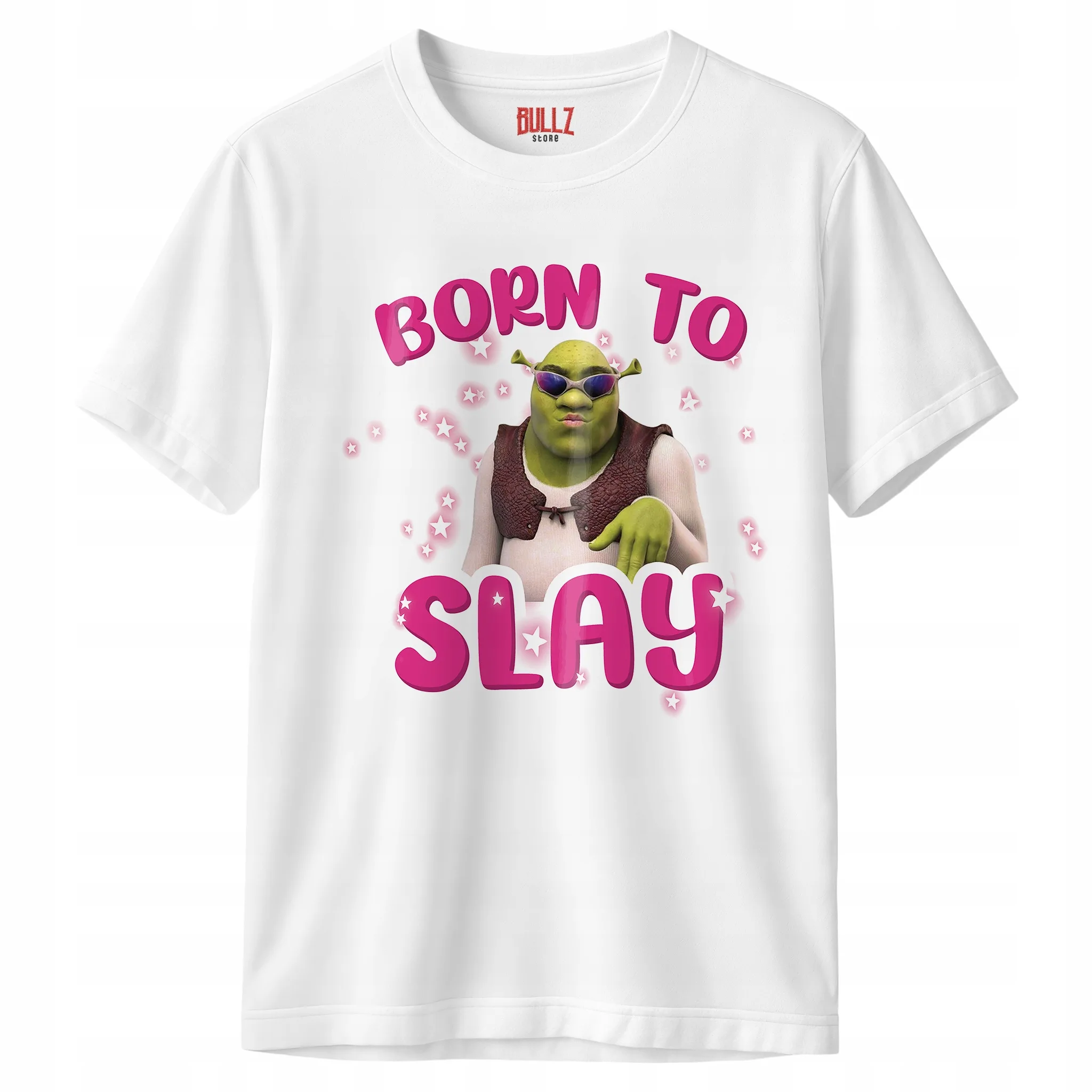 Koszulka biała męska Born To Slay Zabawny Prezent Zabawny Prezent r. 3XL