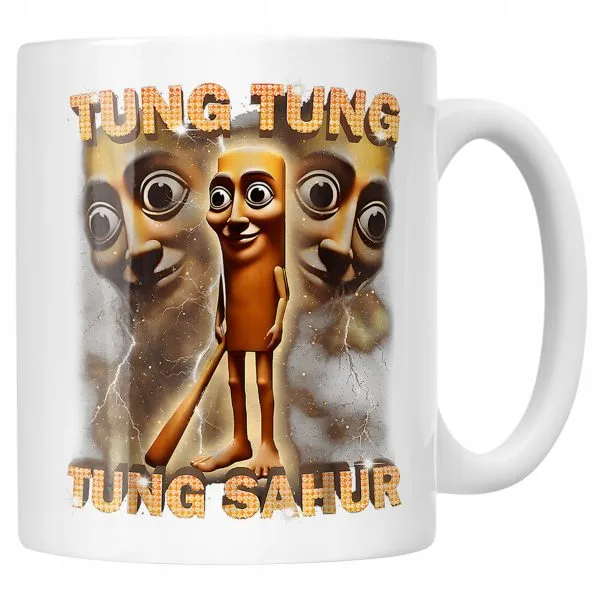 Kubek ceramiczny Tung Tung Sahur viral tiktok brainrot mem