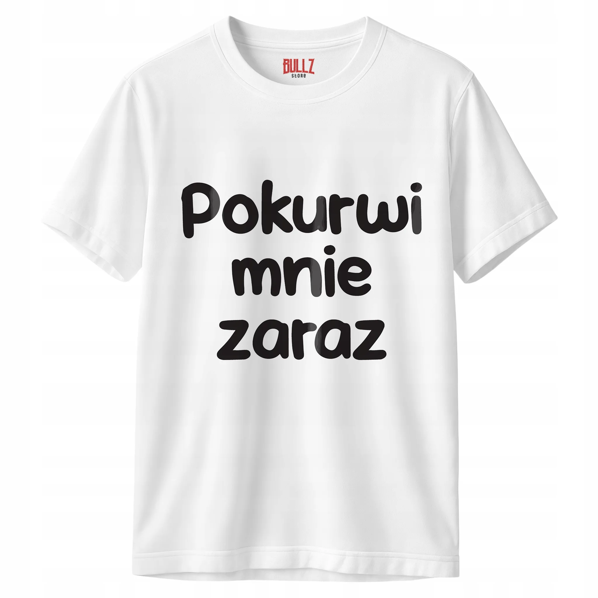 Koszulka biała męska Pok**wi Mnie Zaraz Zabawny Prezent r. 3XL