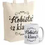 Zestaw Kubek + Torba Dzień Kobiet Prezent Upominek Kobieta z Klasą