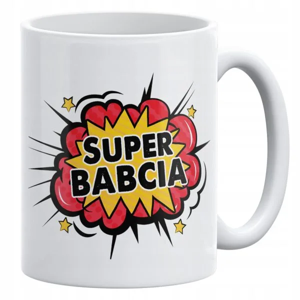 Kubek ceramiczny 330 ml Na Dzień Babci Prezent Upominek Super Babcia