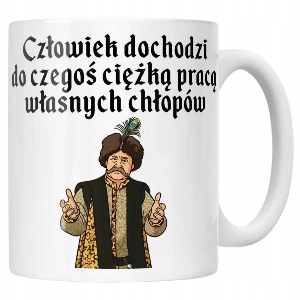 Kubek ceramiczny 1670 Człowiek Dochodzi Do Czegoś Jan Paweł Prezent