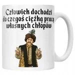 Kubek ceramiczny 1670 Człowiek Dochodzi Do Czegoś Jan Paweł Prezent