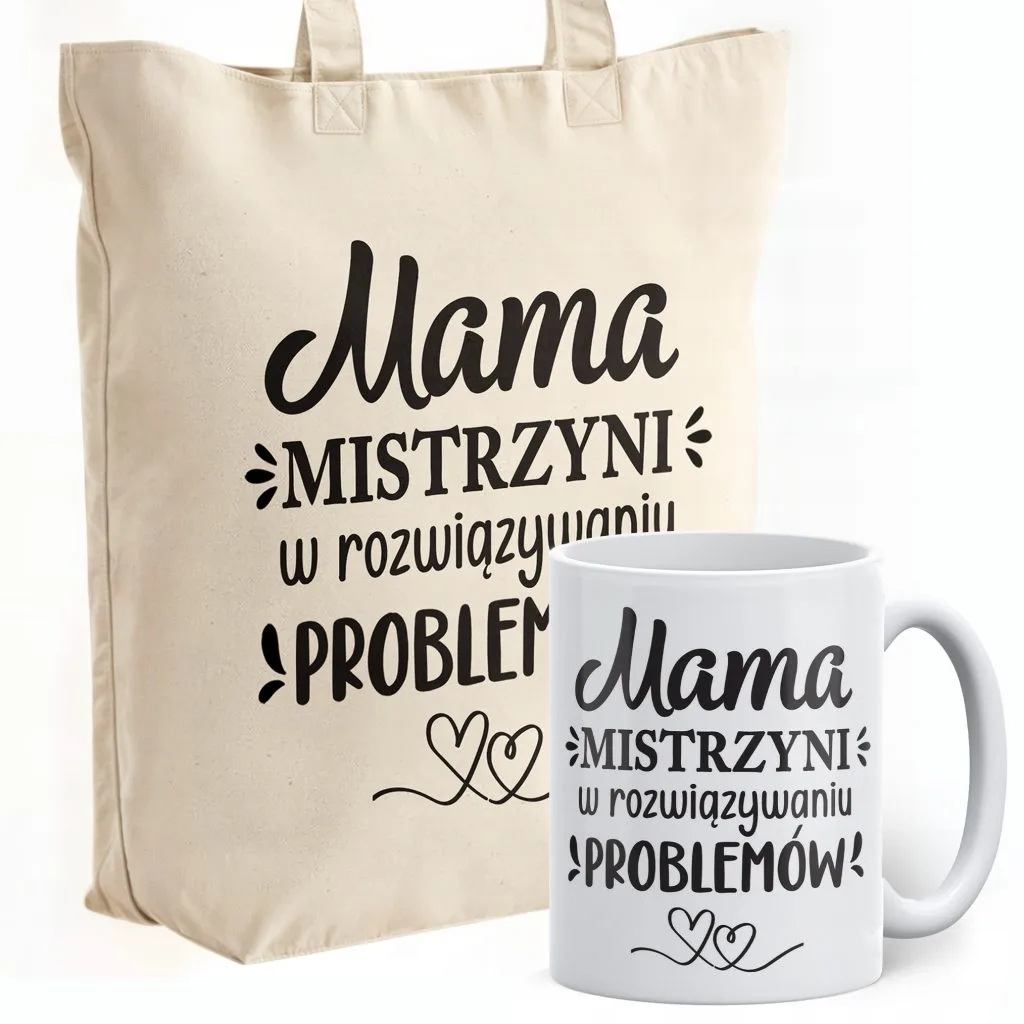 Zestaw Kubek + Torba Premium Dzień Matki Dla Mamy Prezent Upominek