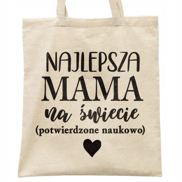 Torba bawełniana na zakupy Dzień Matki Dla Mamy Prezent Najlepsza Mama