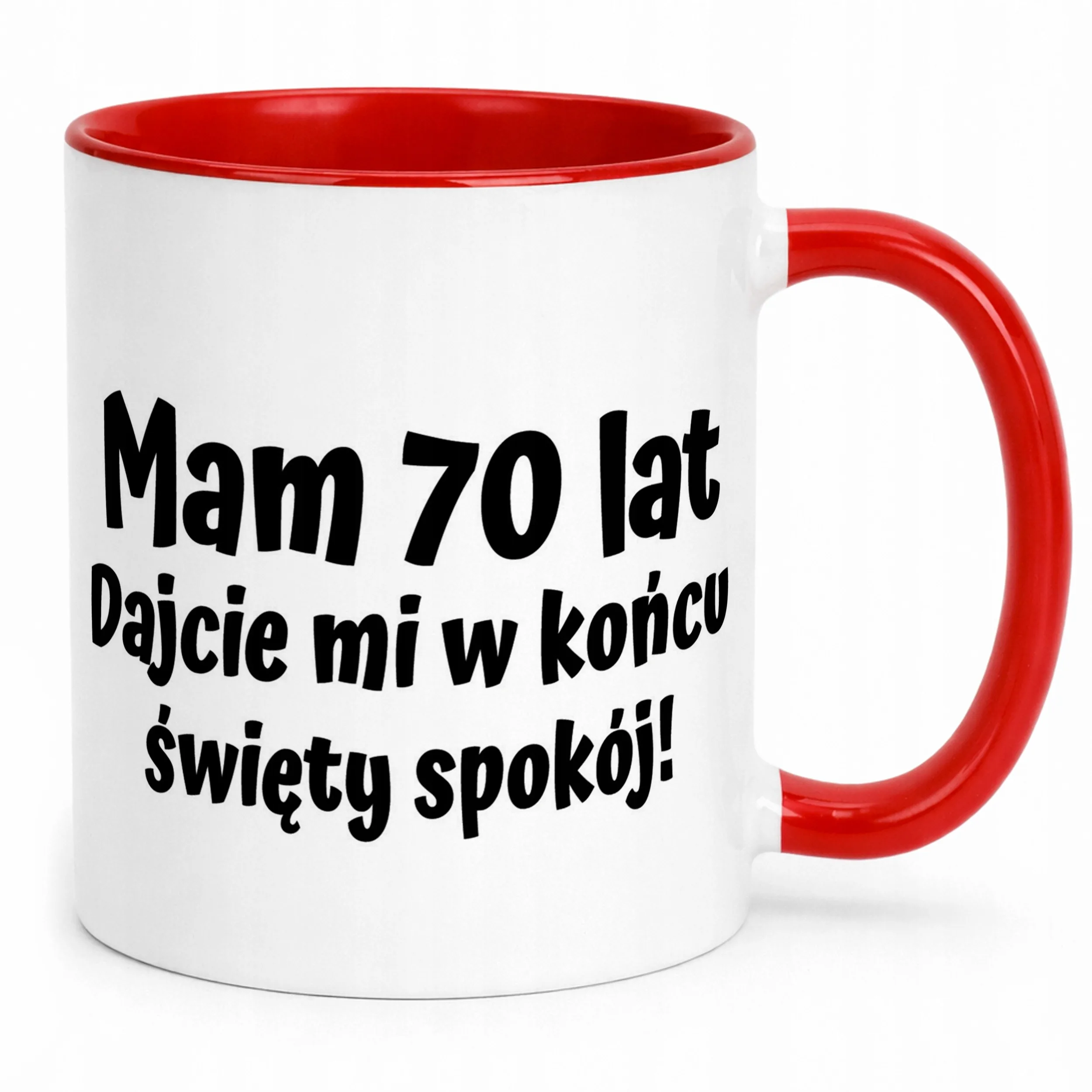 Kubek ceramiczny Mam 70 Lat Na Urodziny Prezent Upominek