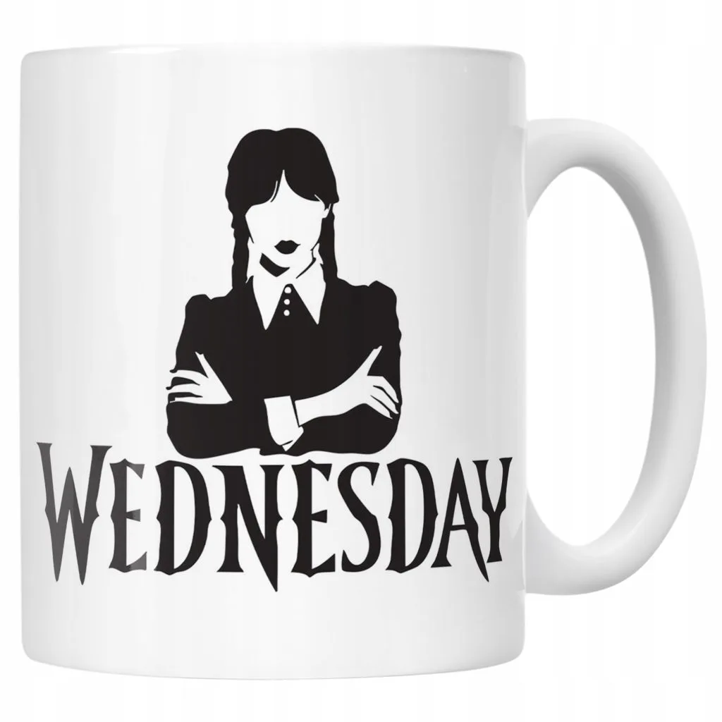 Kubek ceramiczny Nevermore Wednesday Addams Dla Fanów Prezent