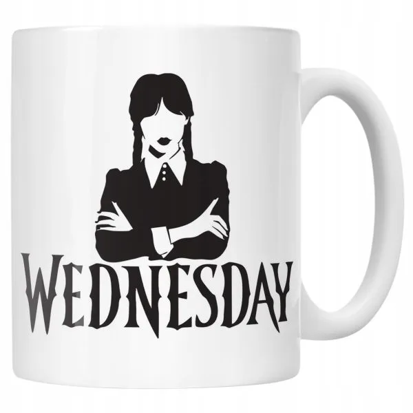 Kubek ceramiczny Nevermore Wednesday Addams Dla Fanów Prezent