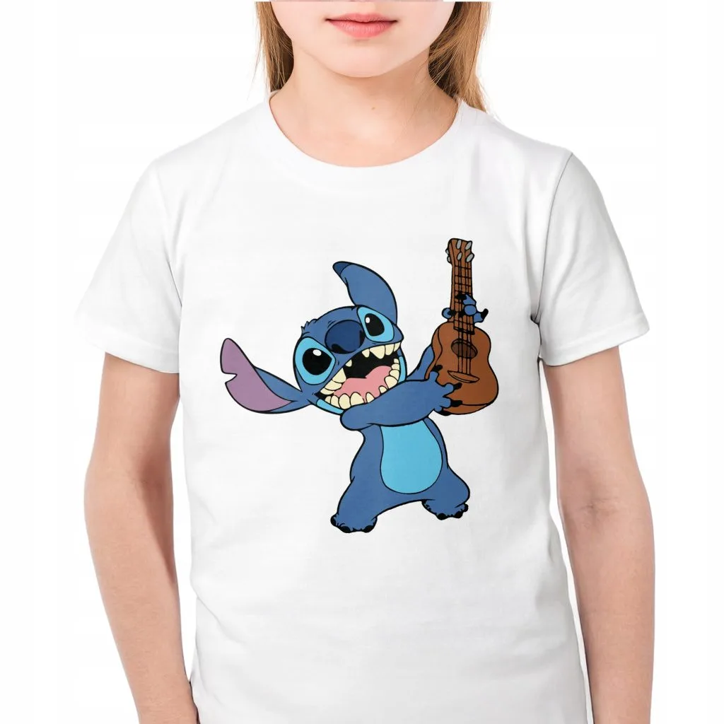 Koszulka biała dziecięca Stitch Lilo i Stich Dla Fanów