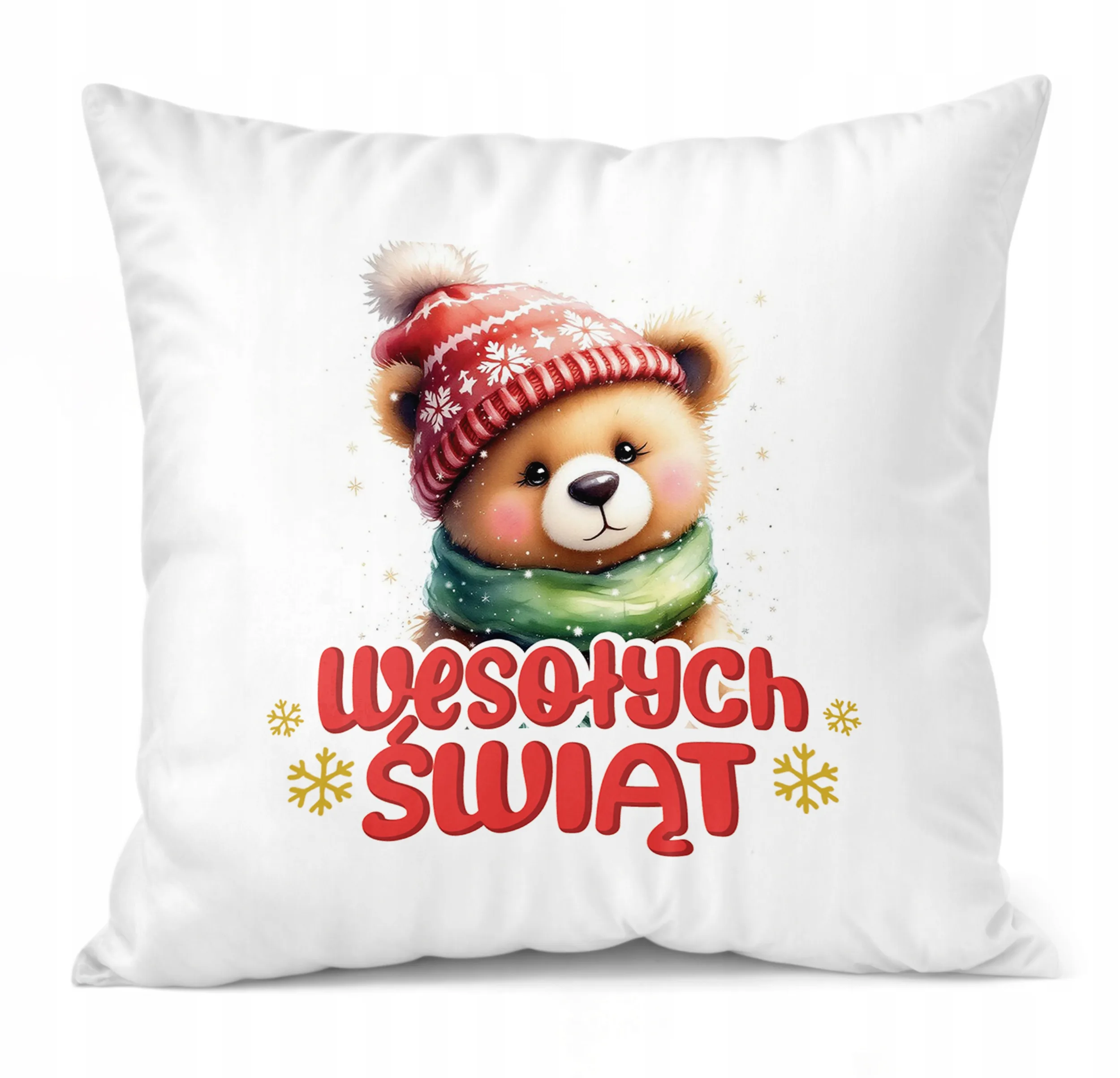 Poduszka 38x38cm Świąteczna Wesołych Świąt Boże Narodzenie Prezent