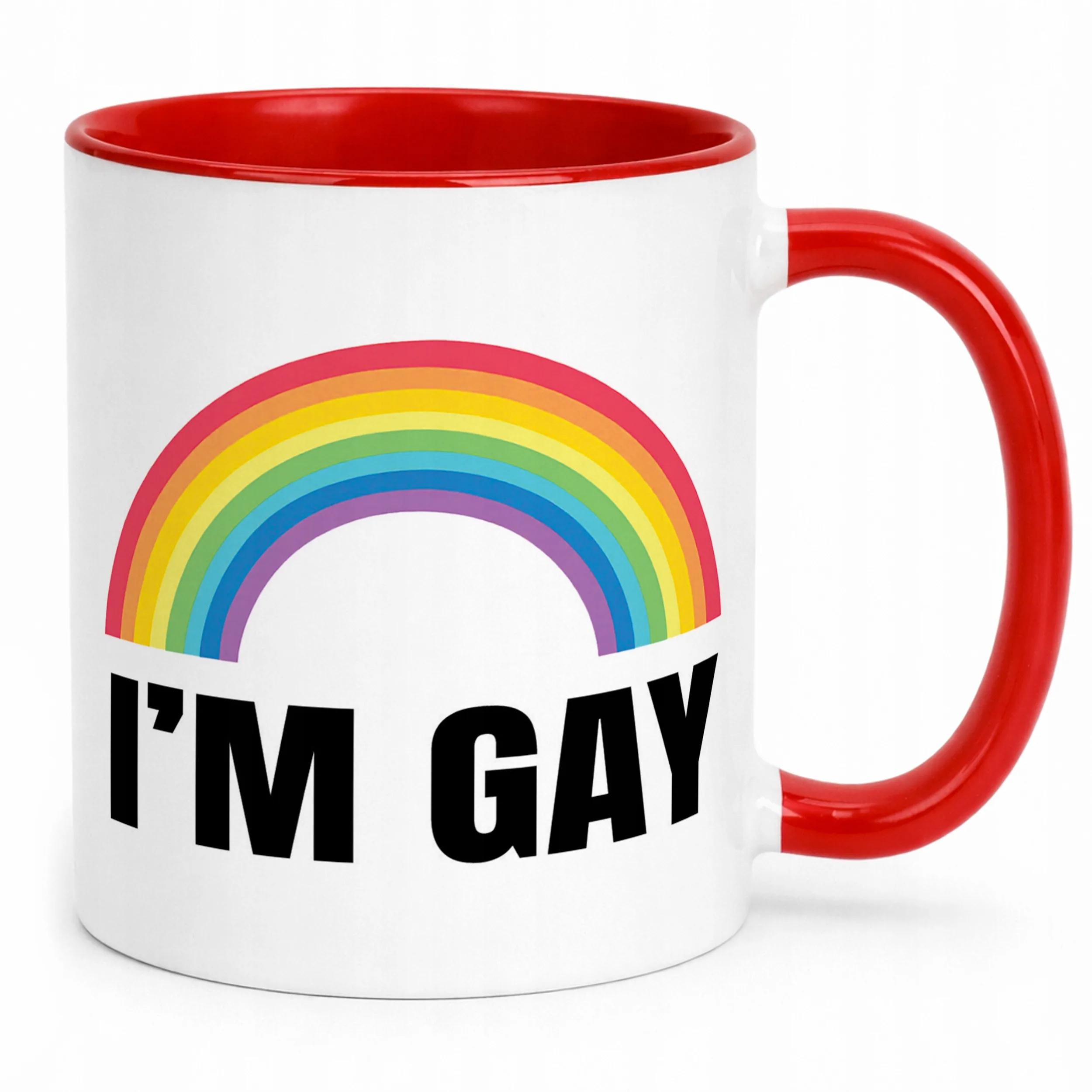 Kubek ceramiczny I’M GAY Tęcza LGBT Jestem Gejem